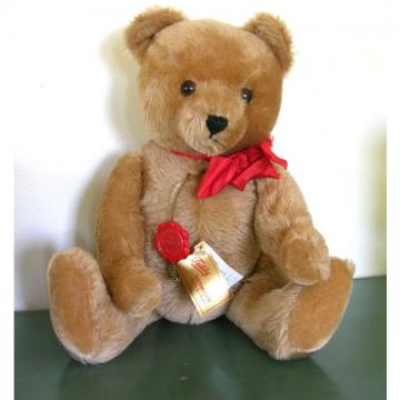 New ListingVintage new with tags Hermann 16" Teddy Bear jointed West Germany felt paws 80s 