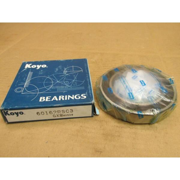 NIB KOYO 60162RSC3 BEARING RUBBER SEALED 6016 2RS C3 60162RS 80x125x22 mm #1 image